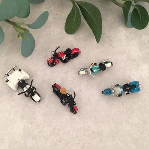 NIB VINTAGE Harley Davidson Motorcycle Miniature Hallmark Keepsake Ornaments (5)